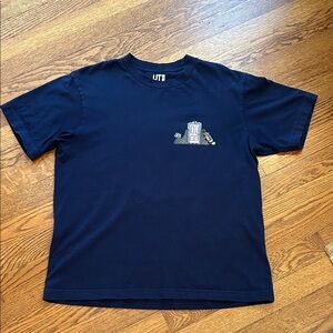 Uniqlo Navy Graphic Monsters Inc Pocket T-Shirt